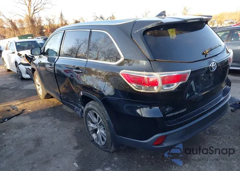 2015 Toyota Highlander Xle V6 from USA, damaged, VIN 5TDJKRFHXFS121706
